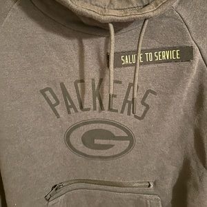 Nike Gray Packers Salute to Service Hoodie